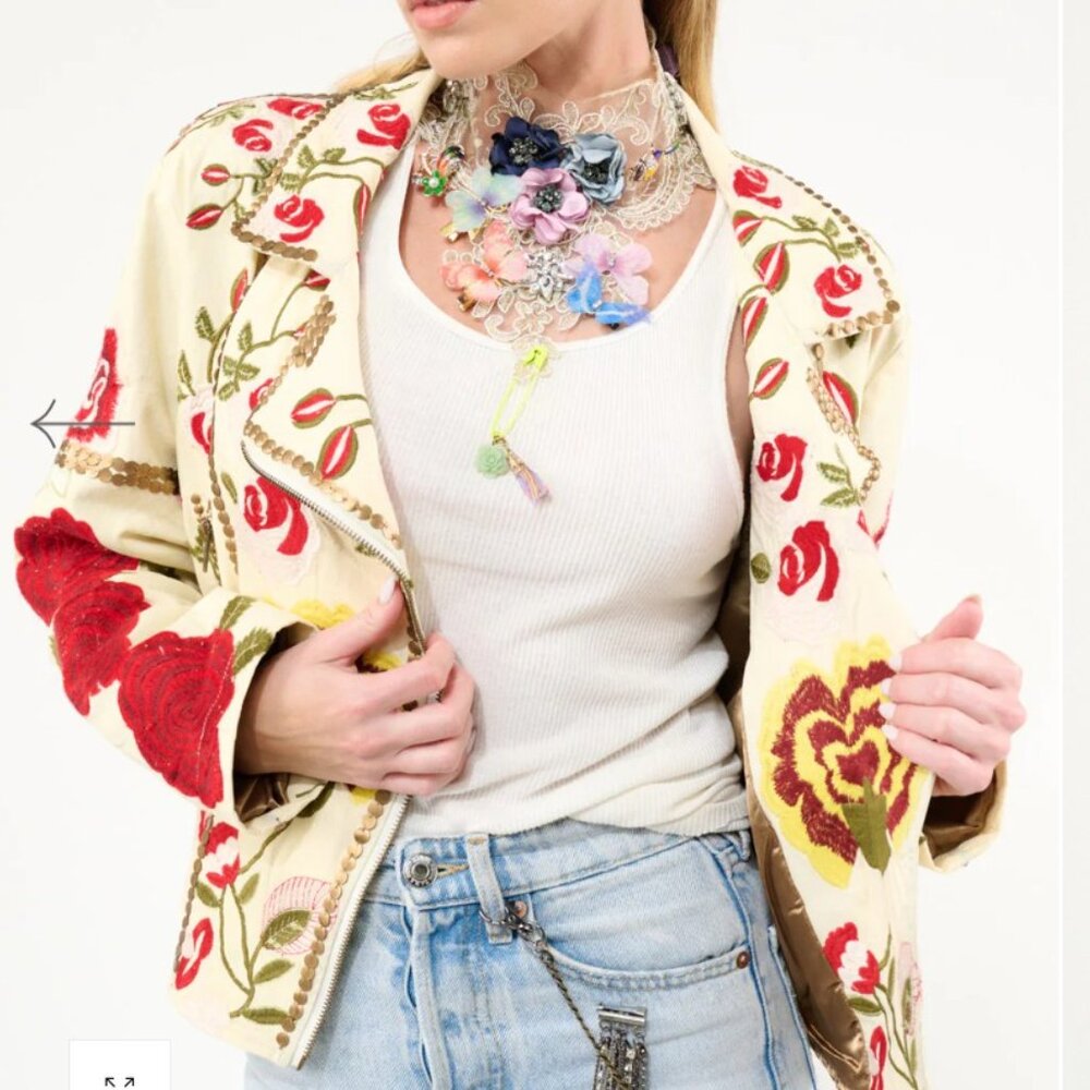 NWT Carmen Embroidered Jacket Sz XL - Picture 2 of 7
